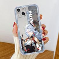 Genshin Impact Clear Case For Apple iPhone 11 14 13 12 Pro 7 8 Plus XR X XS Max 6 6S 14Pro Silicone Phone Cover iPhone SE 2022 gray