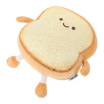 Plush Toy Throw Pillows for Couch Adorable Giant Lovely Bread Cushion Toast Shape 22X22X6cm beige