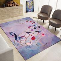 3D kūrybiškas muzikos natos didelis kilimas, svetainės, miegamojo sofos kilimas, virtuvės, vonios durų kilimėlis, neslystantis grindų kilimėlis dovana 40cmx60cm pink