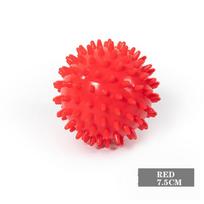 Patvarus PVC smaigalys masažo kamuoliuko paleidimo taškas „Sport Fitness“ rankų ir pėdų skausmą malšinantis padų fascitą mažinantis ežiukas 9 cm kamuoliukai 7.5cm Red red