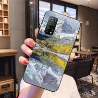 Tree Forest Mountain Phone Case For Xiaomi 12 11T 10 9 Redmi Note 11 10 10S Pro Redmi 9 9A 8 Black PC Glass Phone Cover Xiaomi 12-12X