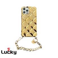 Deimantinė Danga Kameros Apsauga Telefonų Dėklas Su Perline Grandinėle IPhone 15 Pro Max 14 15 Plus 13 12 pro 11 promax su Apyranke iphone 15 plus auksas