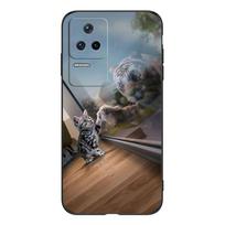 For Xiaomi POCO F4 5G Case Phone Back Cover Tpu Soft Silicone Case Protective Bumper Black Tpu Case lion wolf tiger dragon Poco F4 black