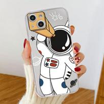 Clear Case For Apple iPhone 14 11 13 12 Pro 7 8 Plus XR X XS Max 6 6S 13Pro Silicone Phone Cover Astronaut Cute iPhone 14