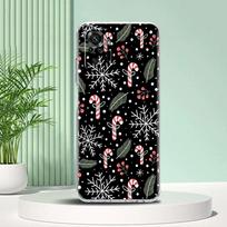 Skaidrus dėklas skirtas Xiaomi Redmi Note 11 Pro 10 9 9S 8 8T 7 9A 9C 9T 10 10C K40 Skaidrus minkštas telefono dangtelis Snow Linksmų Kalėdų Redmi Note 11 black