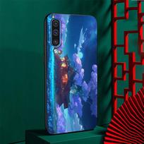 Genshin Impact Cute TPU Case for Samsung Galaxy A50 A10 A70 A30 A20s A20e A40 A10s A10e A90 5G A30s A60 A20 Black Phone Cover Samsung A33 5G blue
