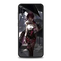 „Honkai Star Rail Genshin Impact“ dėklas, skirtas Samsung A54 A52 A14 A50 A70 A30 A40 A20S A20E A02S A12 A22 A34 A42 A32 5G A04s dangtelis Samsung A10s black