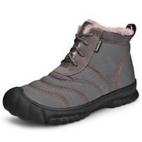 Keep Warm Winter Men Boots With Fur Waterproof Snow Boots Plus Size 38-46 Men Outdoor Sneakers Male Ankle Boots 38
