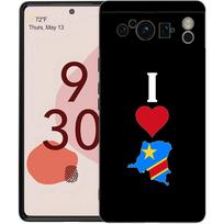 Phone Case For Google Pixel 8 A 7 6 Pro 6A 5G Black Soft Shockproof Back Cover Silicone TPU Shell Coque Congo flag Pixel 6 Pro white