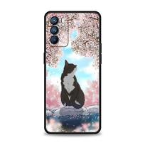 Cherry Japanese Traint Moun Fuji For Oppo Reno7 Reno6 Pro Plus A54 5G Case Find X6 X5 A53 A52 A9 A15 A95 A17 A16 A76 A74 Cover Oppo Find X6 Pro white
