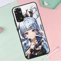 Kamisato Ayaka Genshin Impact Redmi Note 12 Pro Plus dangtelis, skirtas Redmi Note 10 8 9 11 Pro 12S 11S 10S 9S 9C 10C 12C Redmi Note 12ProPlus gray