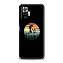 Silicone Phone Case For Xiaomi Redmi Note 12 10 11 9 8 Pro Plus 9S 7 8T 9T 9A 8A 9C K40 Gaming Soft Cover Mountain Bikes Cycling Redmi Note 8 Pro black