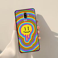 Psichodeliškas trippy Dėklas Samsung J3 J5 J7 J510 J310 J330 J710 J730 J1 A3 A5 2016 2017 J4 J6 Plus J8 2018 A8 2018 gray