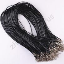 Lobster Clasp Real Leather String Cord Necklace Adjustable Chains Necklace Charms Findings 10 Pcs 1.5mm String Cord DIY Jewelry Making  Handmade juoda