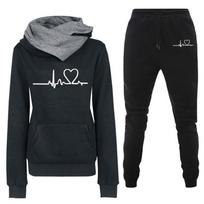 Sweatshirts Fashion Daily  Casual Pullovers Long Sleeve Hoodies Jogging Women  Woman Clothing  Streetwear Plus Size XXXL juoda