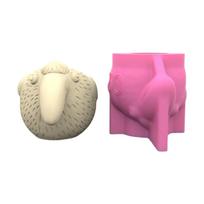 Silikoninės formos rankdarbiams, gėlių vazonų formos, formos betono formos, vazų formos, silikoninės, rankų darbo pink