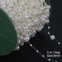 Hot Sale Multi-size Beads Chain Popular Imitation Pearl ABS Wedding 2-10m/bag Craft Accessories Party Decoration High Quality Jewelry Findings 18