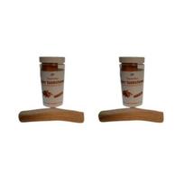 Tanrirka White Chandan Tika Sticks 50-60gm/ 2PC / 100% Pure Natural Sandalwood Best for Worship