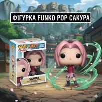 Figūrėlė Sakura Naruto Uragano kronikos Sakura Naruto Shippuden Funko Pop fanko pop Nr. 183 9 rožinė