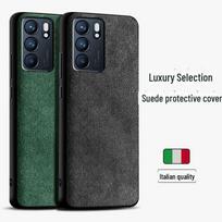 OPPO Reno6 Reno6Pro+ Suede Full Cover Ultra-Thin Protective Case. Reno11 Pro juoda