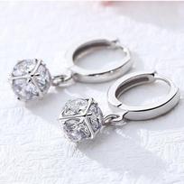 925 prabos sidabro Rubiko kubo auskarai Korėjos mada Moteriški kubiniai auskarai Personalizuoti auskarai Ausies segtukas earrings balta