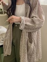 Korean Ins Vacation Loose Vintage Cardigan Women Sweet Cotton Linen Shirts Outerwear Female Sun Protection Fashion Shirt Tops One Size chaki