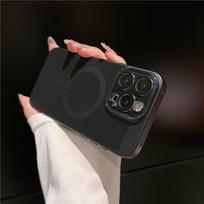 Full Cover Heat Dissipation Magnetic Case With Lens Film For Apple iPhone 15 Plus Pro Max Anti-fingerprint Grid Hard PC Back Protector Shell For iPhone 15 juoda
