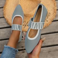 fashion New Women's Ballet Flats Casual Shoes Low Heel Barefoot Elegant Woman Sneakers Socofy Comfortable Pointed Toe Zapatos De Mujer 36 pilka spalva