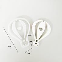 1 vnt. romantiškas karšto oro baliono silikono formos „pasidaryk pats“ dovanų pakabuko formos karšto oro baliono papuošalai Automobilio aromaterapijos formos namų dekoras