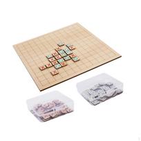Wooden Tic TAC Toe Game,Five in A Row Game,Educational Toys,Brain Teaser,Wooden Board Games for beige