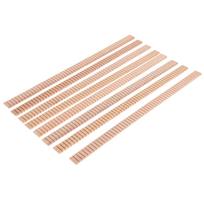 8Pcs/lot Acoustic Guitar Edge Trim Guitar Purfling Strips Solid Wood Guitar Loop DIY Purfling Strip Wood Guitar Binding beige