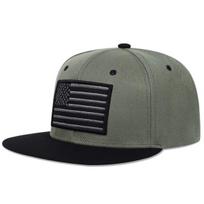 Fashion Men American Flag Baseball Cap Cotton Snapback Caps Back USA Embroidery Hip Hop Hat Sports Leisure Trucker Hats Gorras juoda/balta