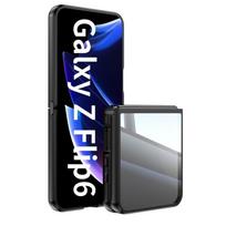 For Samsung Galaxy Z Flip6 Flip5 Flip 6 5 Metal Armor Back Transparent Tempering Shell Full Cover With Lens Film Super Anti-drop Case Protector Z Flip5 juoda