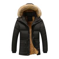 Plus Size 6XL Winter Jackets for Men Men's Winter Thickened Plus Size Padded Windproof Warm Cotton Padded Coat M juoda