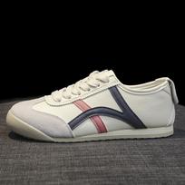 Retro Flat-bottomed Leather Forrest Gump Shoes Women's German Training Shoes Summer New Breathable Casual Sports Little White Board Shoes 35