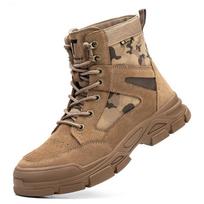 Smash-proof and Puncture-proof Labor Insurance Shoes Men's Work Shoes Safety Shoes Labor Insurance Boots, High Boots 36