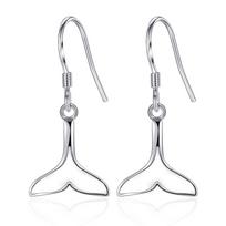Fish Tail Pearl Earrings Creative Small Mermaid Earrings Simple Ear Jewelry Super Fairy Cute Earrings