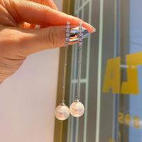 Korean Temperament Big Pearl Simple And Generous Earrings, Women'S Two-Wear Baita Earrings Tide