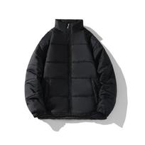 Žieminė šilta striukė Vyriška parkas Solid Thicken Streetwear vėjui atsparus paltas Nauja madinga vyriška laisvos apykaklės striukės Moteriškas paltas 4XL Yasheng 2XL raudona