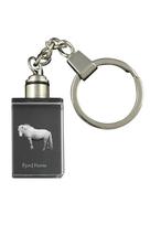 Fjord Horse - Crystal pendant with photo of a horse, illuminated pendant, unique gift by Art-Dog brand skaidri