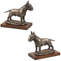 Bulterjeras, Bully - šuns figūrėlė, šuns silueto figūrėlė, trofėjus Art-Dog šunų parodoje ruda