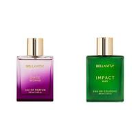 Bella Vita Luxury Date Woman Eau De Parfum IMPACT MAN Eau De Cologne Perfume with Mandarin Orange Patchouli Cedar Woody Citrusy Long Lasting