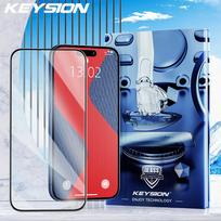 KEYSION Tempered Glass Full Cover for iPhone 16 Pro Max Full Glue HD Screen Protective Glass Film for iPhone 15 14 13 12 Pro Max for iPhone 12 mini juoda