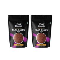 True Elements Neapdoroti linų sėmenys (250g * 2 pakuotės) | Alsi Sėklos | Linų Sėklos Plaukų Augimui | Neapdorotos Sėklos Valgymui | Gausu Baltymų black