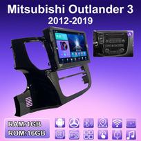2 DIN „Android“ automobilio radijas, skirtas „Mitsubishi Outlander 3“, 2012–2019 m. daugialypės terpės grotuvo galvos blokas, stereo GPS navigacija WIFI 1+16GB 1+16GB,A
