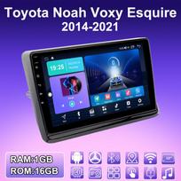 2 DIN Android automobilio radijas Toyota Noah Voxy Esquire 2014-2021, multimedijos grotuvas, galvos blokas, stereo, GPS navigacija, WIFI, 1+16GB 1+16GB black