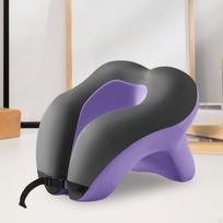 Neck Pillow Desk Napping Pillow,Soft,Memory Foam U Shape Travel for Traveling Office violetinė