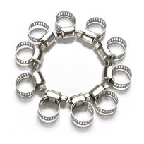10 vnt Automobilių motociklų kuro linijos jubiliejaus žarnos spaustukai benzino vamzdžių spaustukai 8-12 mm gray