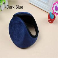 Outdoor Warm Plush Cloth Ear Muffs Winter Ear Warmers Mens Womens Fleece Warmer Earmuff tamsiai mėlyna spalva