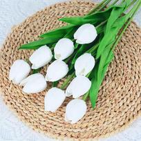 5/10 vnt. dirbtinių tulpių puokštė PE putų netikros gėlės namų sodui miegamajam vestuvių vakarėlio dekoras 5pcs black
